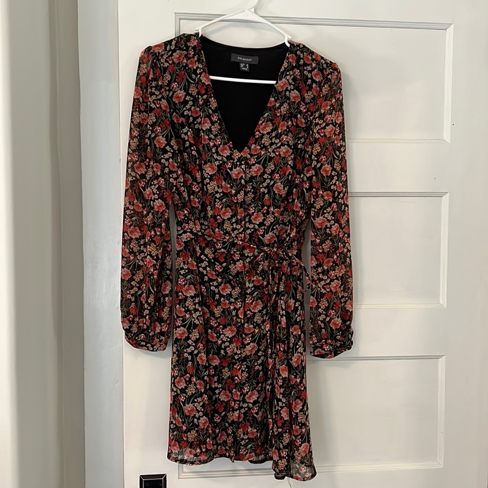 Floral long sleeve dress